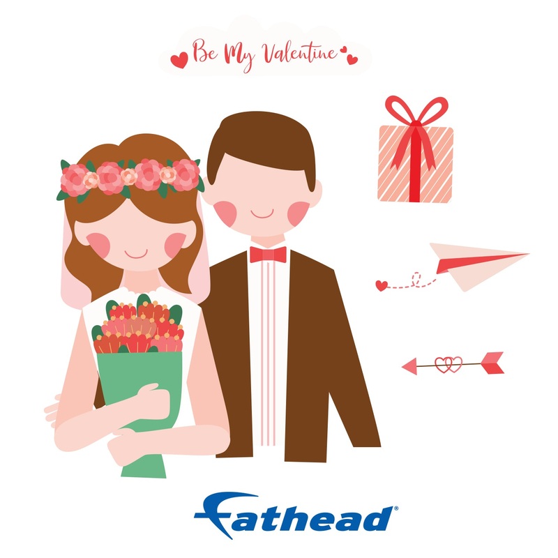 Valentine’s Day: Couple Icon – Removable Adhesive Decal