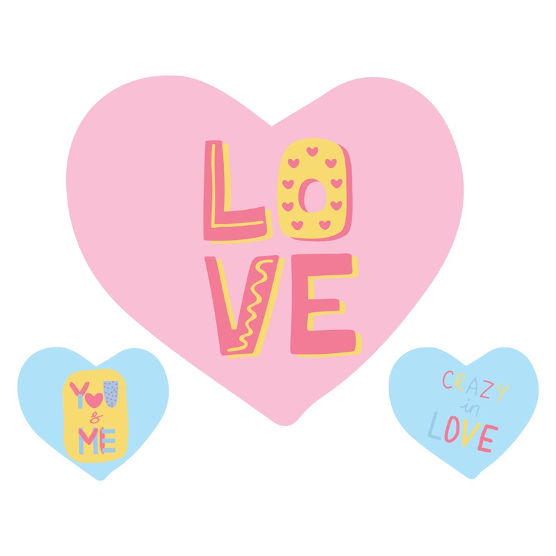Valentine’s Day: Crazy in Love Icon – Removable Adhesive Decal