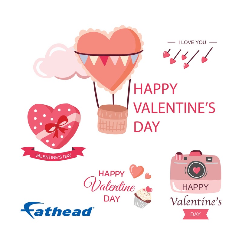 Valentine’s Day: Love Message Icon – Removable Adhesive Decal