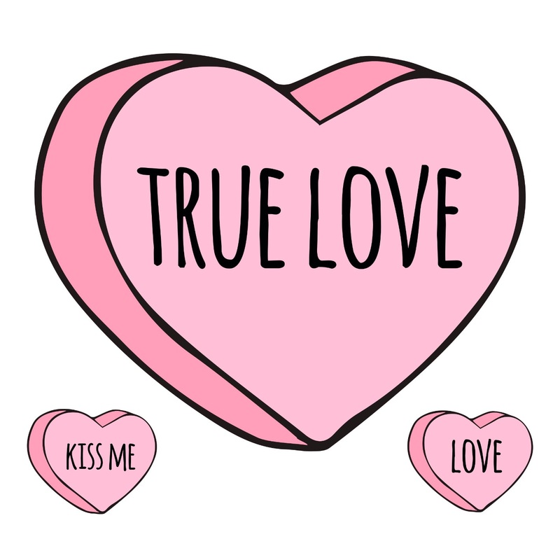 Valentine’s Day: True Love Icon – Removable Adhesive Decal