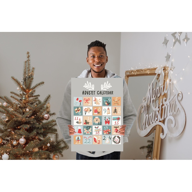 Calendars:  Advent Calendar        –      Dry Erase Foam Core