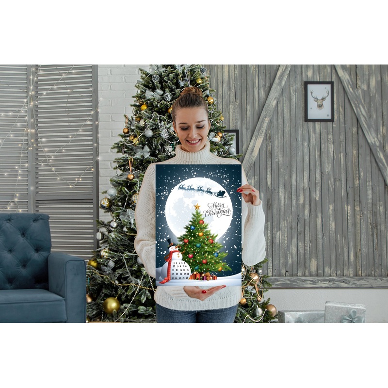 Calendars:  Counting with Snowman Calendar        –      Dry Erase Foam Core