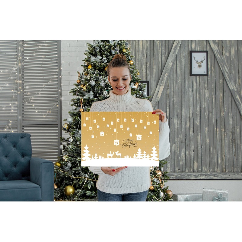 Calendars:  Yellow Holiday Calendar        –      Dry Erase Foam Core