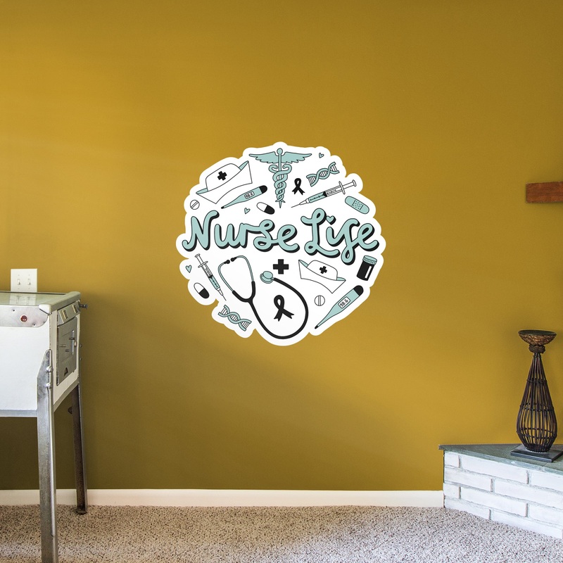 Nurse Life Circle  – Officially Licensed Big Moods Removable Wall Decal