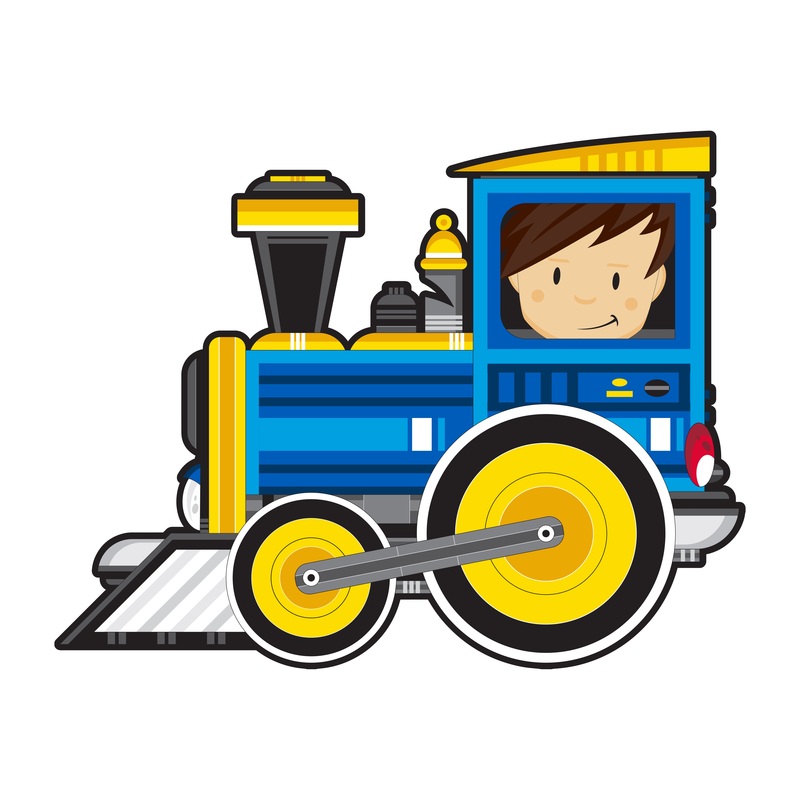 Nursery:  Blue Engine Icon        –   Removable Wall   Adhesive Decal