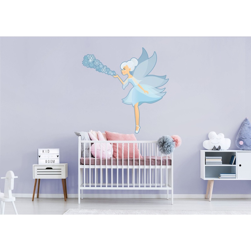 Nursery:  Blue Fairy Icon        –   Removable     Adhesive Decal
