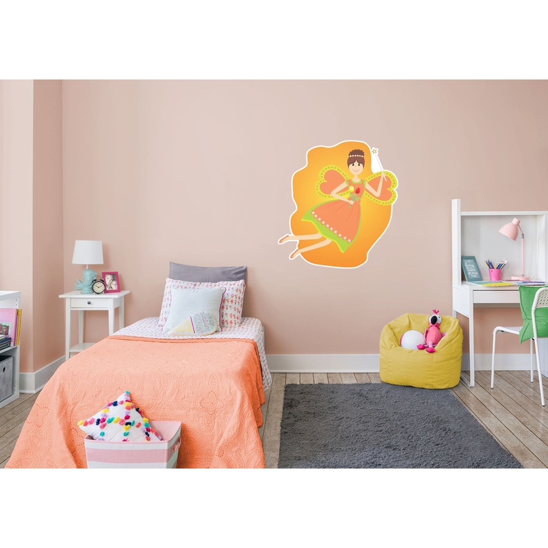 Nursery:  Flowers Fairy Icon        –   Removable     Adhesive Decal