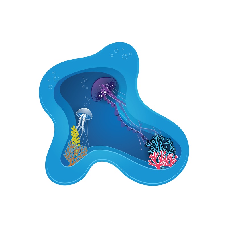 Nursery:  Jellyfish Icon        –   Removable Wall   Adhesive Decal