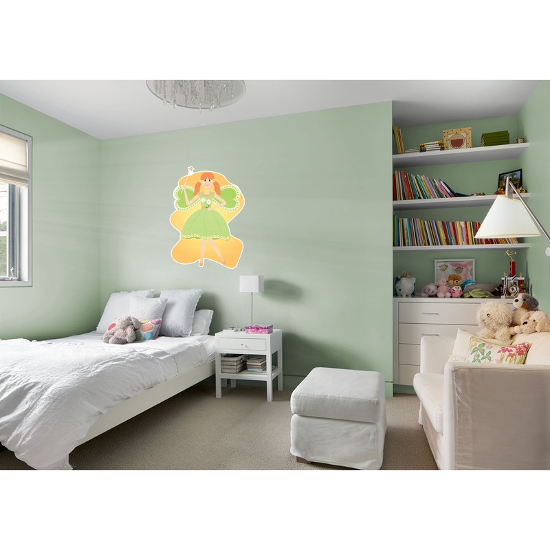 Nursery: Nursery Green Wings Icon        –   Removable     Adhesive Decal