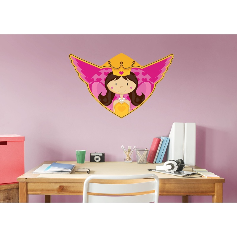 Nursery: Nursery Pink Wings Icon        –   Removable     Adhesive Decal