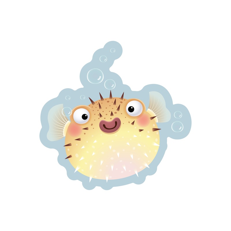 Nursery:  Spiky Creature Icon        –   Removable Wall   Adhesive Decal