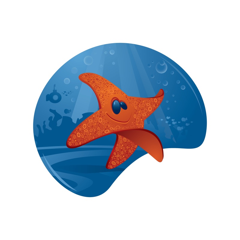 Nursery:  Starfish Icon        –   Removable Wall   Adhesive Decal
