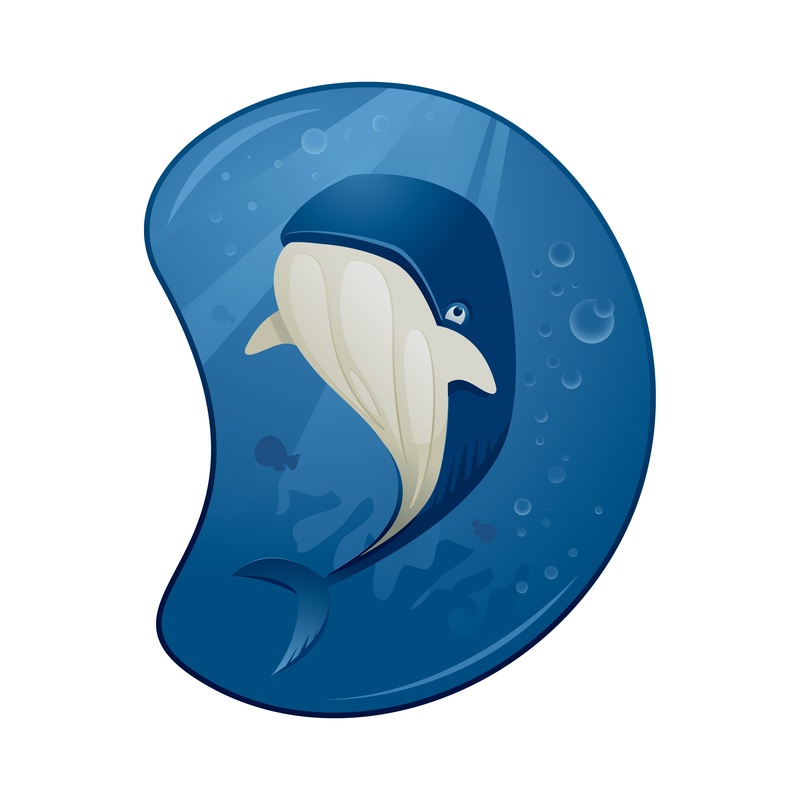 Nursery:  Whale Icon        –   Removable Wall   Adhesive Decal