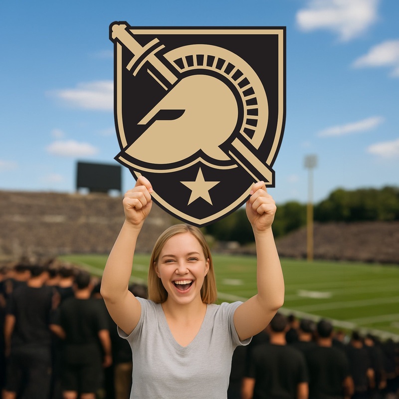 Army Black Knights Logo – Big Head – Official NCAA – Foam Core Cutout