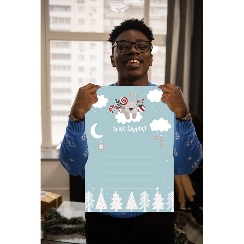 Christmas:  Clouds        –      Dry Erase Foam Core