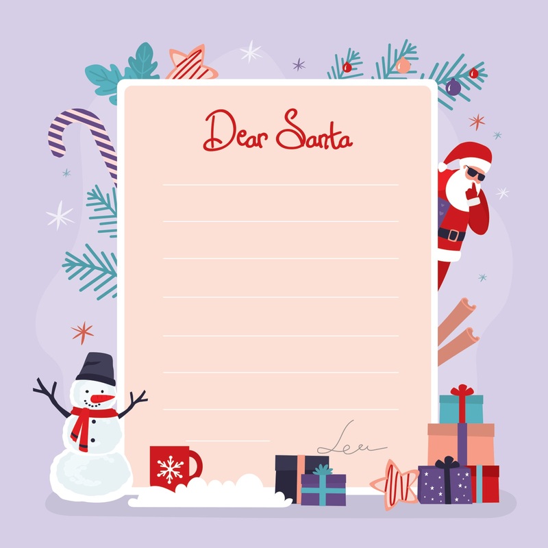 Christmas:  Cool Santa        –      Dry Erase Foam Core