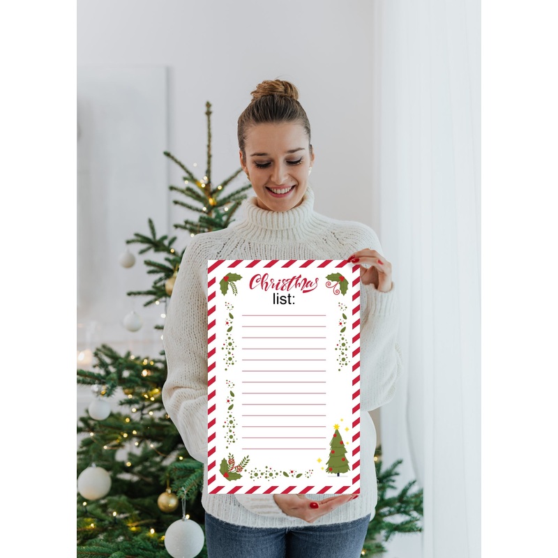 Christmas:  Cute Tree        –      Dry Erase Foam Core