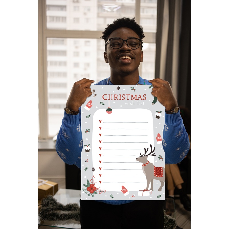 Christmas:  Hearts        –      Dry Erase Foam Core