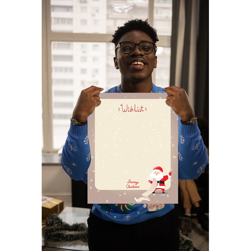 Christmas:  Long List        –      Dry Erase Foam Core