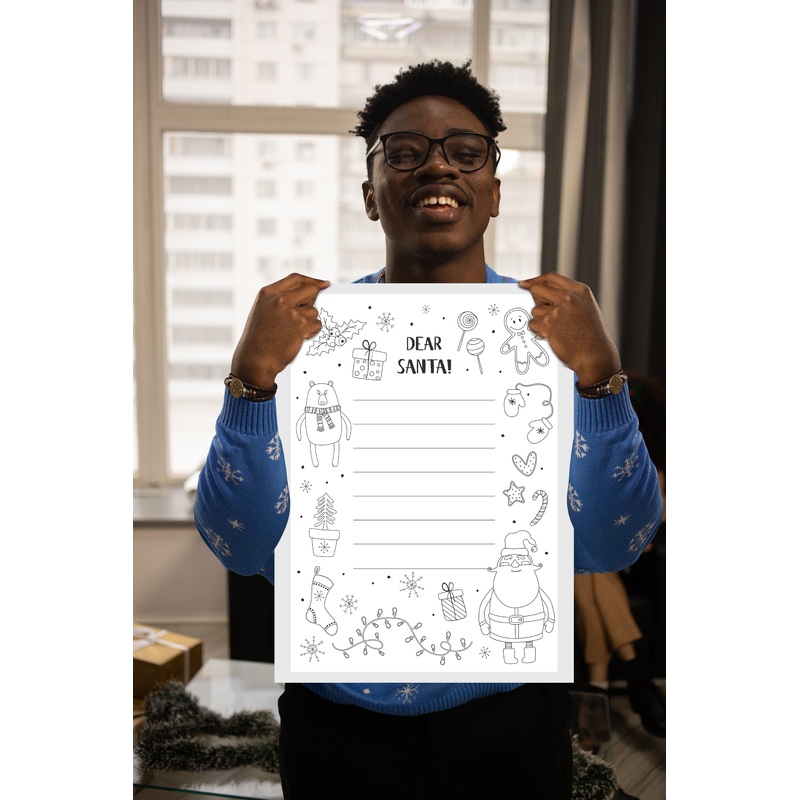 Christmas:  Mittens        –      Dry Erase Foam Core