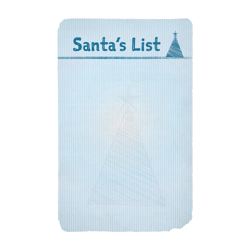 Christmas:  Santa’s List        –      Dry Erase Foam Core