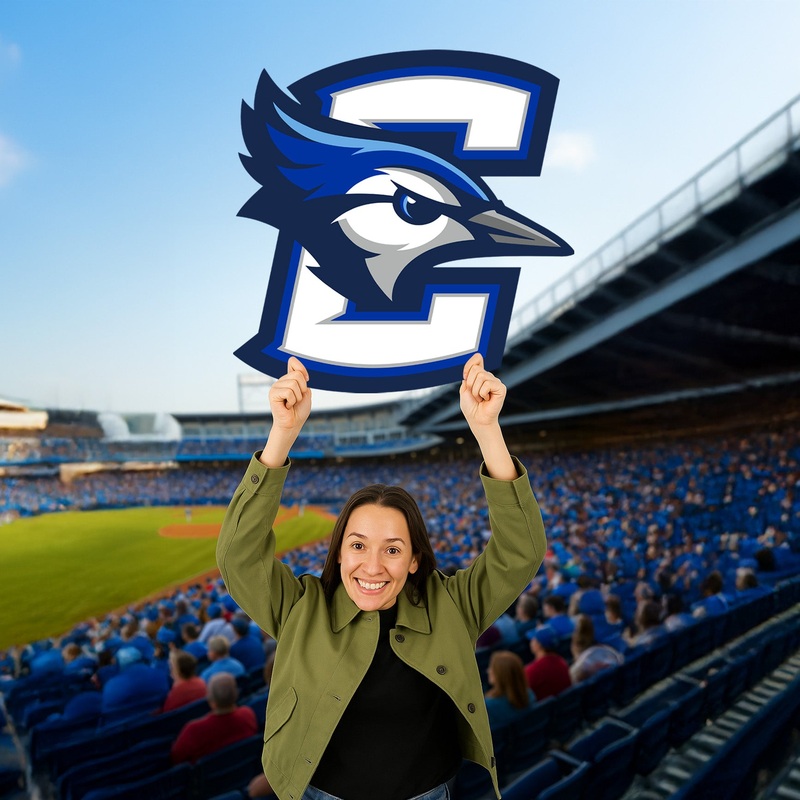 Creighton Bluejays Logo – Big Head – Official NCAA – Foam Core Cutout