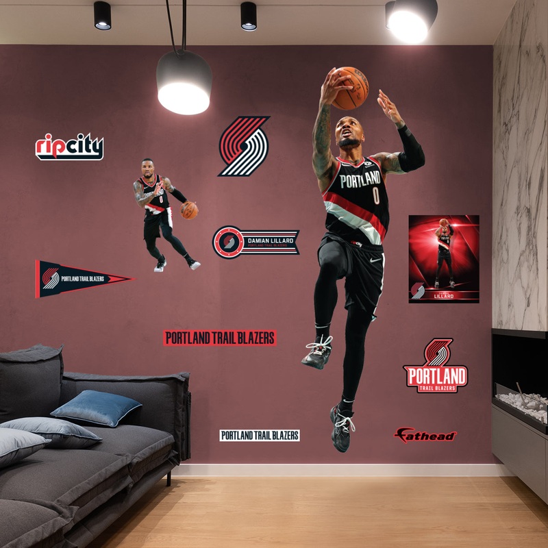 Damian Lillard – RealBig Collection – Official NBA – Portland Trail Blazers – Reusable Vinyl Wall Decals #2