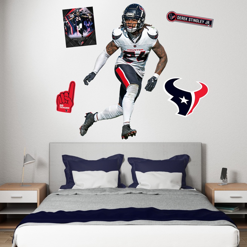 Derek Stingley Jr. – RealBig Collection – Official NFL – Houston Texans – Reusable Vinyl Wall Decals
