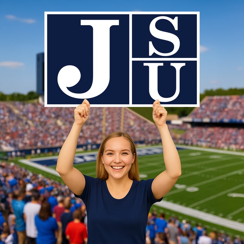 Jackson State Tigers Logo – Big Head – Official NCAA – Foam Core Cutout