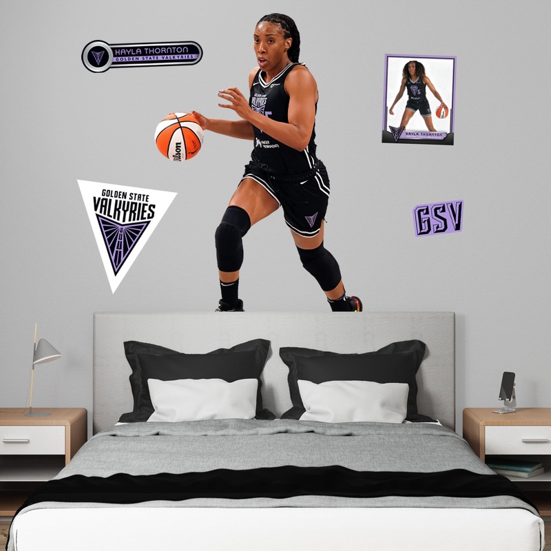 Kayla Thornton – RealBig Collection – Official WNBA – Golden State Valkyries – Reusable Vinyl Wall Decals