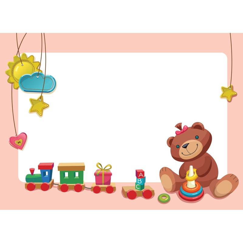 Nursery:  Pink Bear Dry Erase        –   Removable Wall   Adhesive Decal