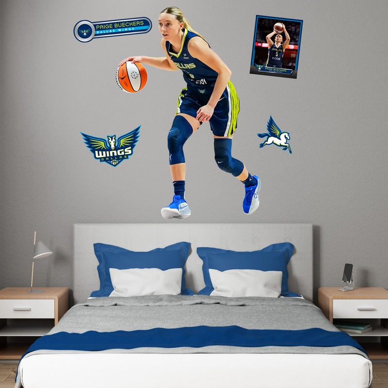 Paige Bueckers – RealBig Collection – Official WNBA – Dallas Wings – Reusable Vinyl Wall Decals