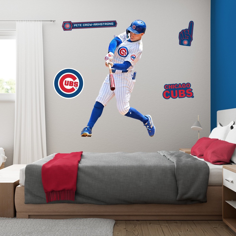 Pete Crow-Armstrong – RealBig Collection – Official MLB – Chicago Cubs – Reusable Vinyl Wall Decals