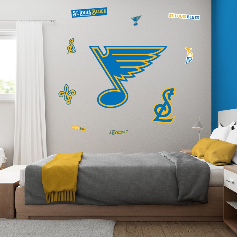 St. Louis Blues – RealBig Logo Collection – Official NHL – Reusable Vinyl Wall Decals