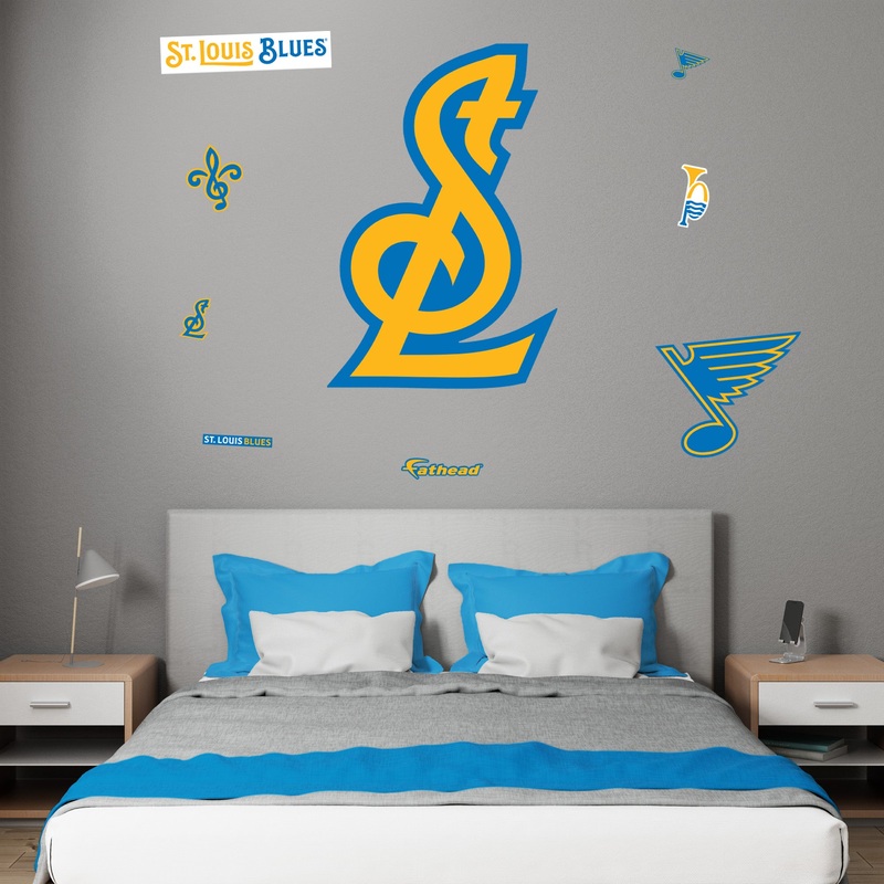 St. Louis Blues – RealBig Secondary Logo Collection – Official NHL – Reusable Vinyl Wall Decals