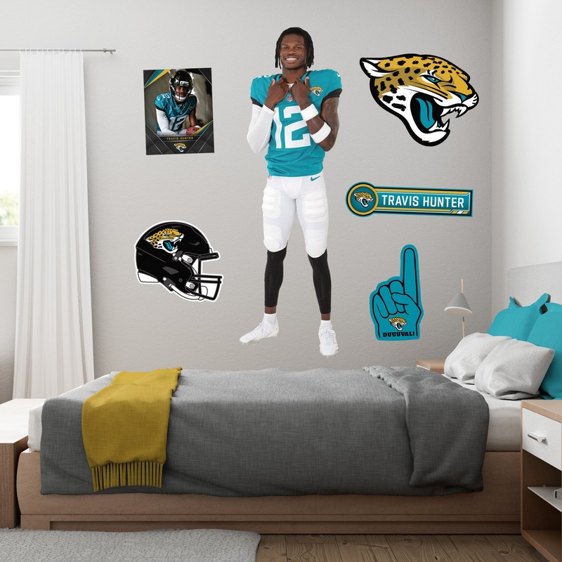 Travis Hunter – RealBig Rookie Premiere Collection – Official NFL – Jacksonville Jaguars – Reusable Vinyl Wall Decals