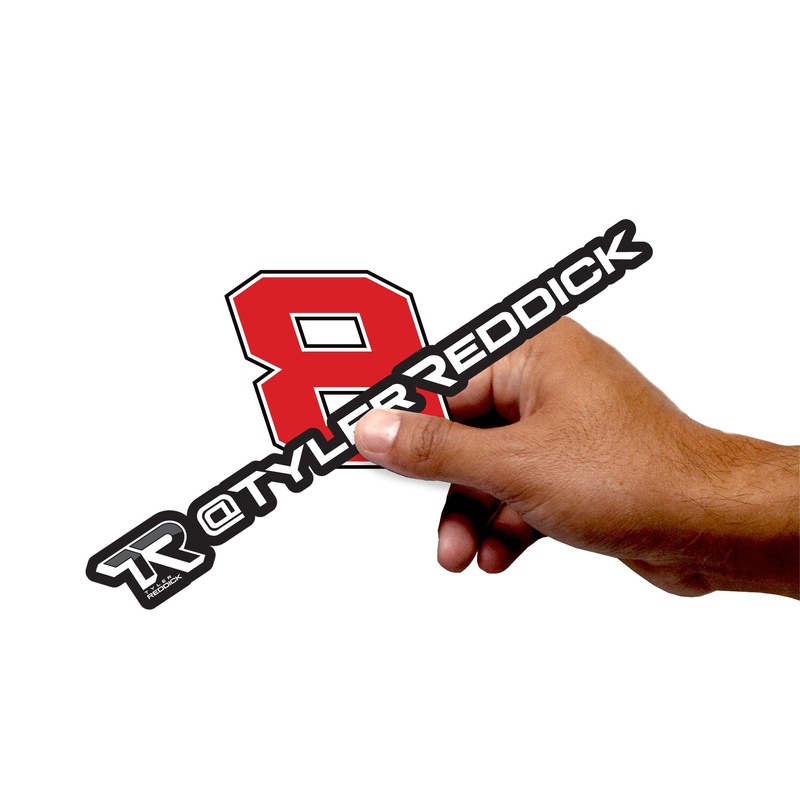 Tyler Reddick – 5 Logo Minis (Mixed Sizes) – Official NASCAR – Reusable Vinyl Decals