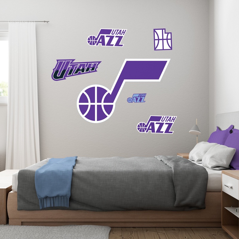 Utah Jazz – RealBig Logo Collection – Official NBA – Utah Jazz – Reusable Vinyl Wall Decals