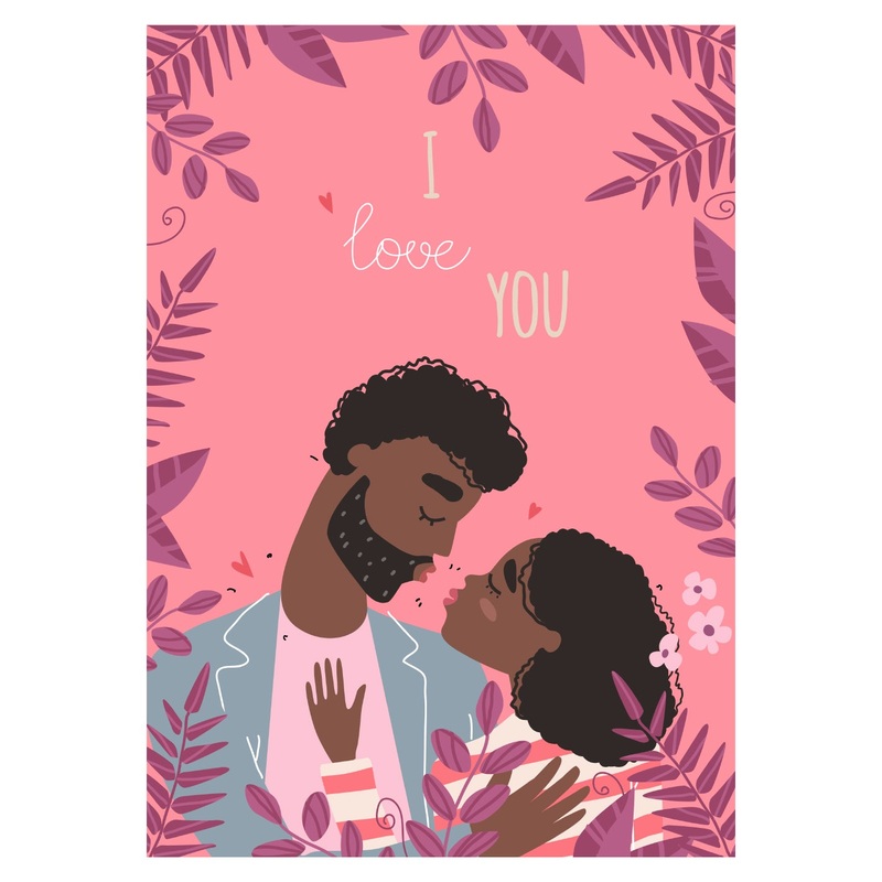 Valentine’s Day:  I Love You Mural        –   Removable     Adhesive Decal