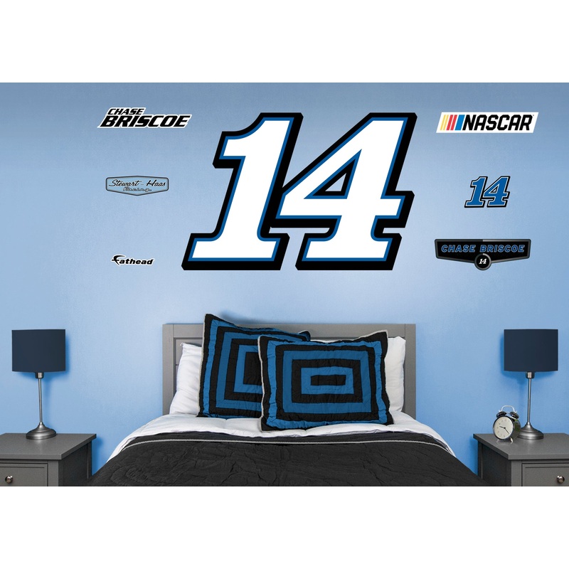 Chase Briscoe #14 Logo – RealBig Collection – Official NASCAR – Reusable Vinyl Wall Decals