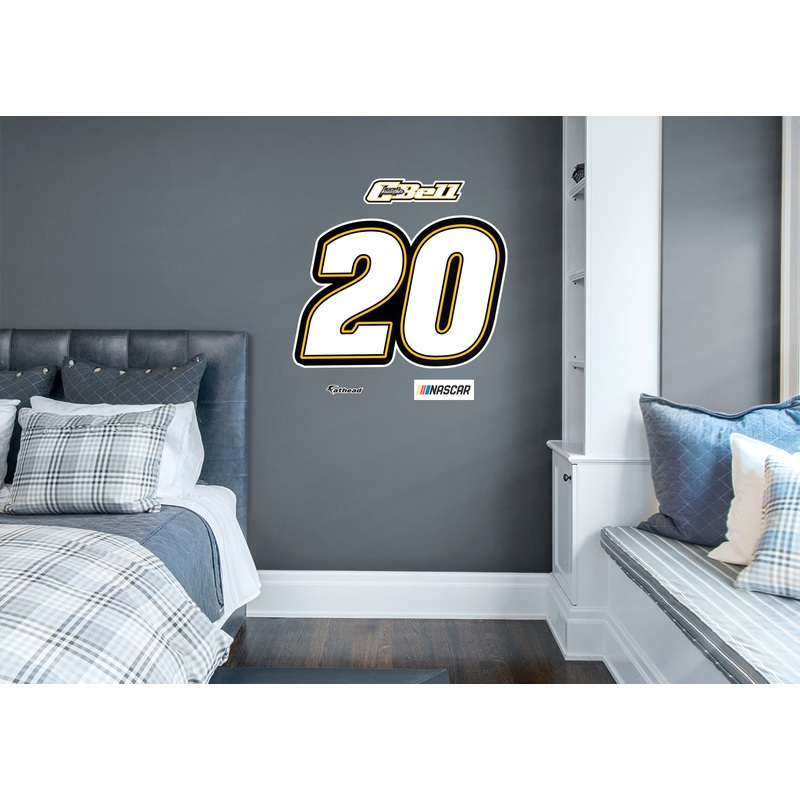 Christopher Bell #20 Logo – RealBig Collection – Official NASCAR – Joe Gibbs Racing – Reusable Vinyl Wall Decals