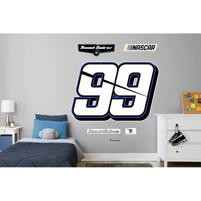 Daniel Suarez #99 Logo – RealBig Collection – Official NASCAR – Reusable Vinyl Wall Decals