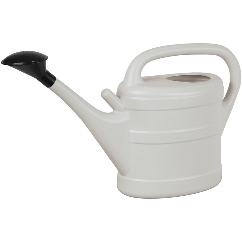 Green & Home 10L Recycled Watering Can Light Grey