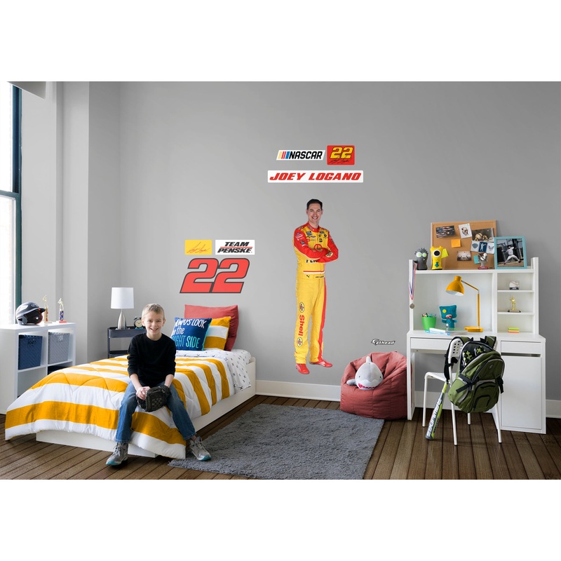Joey Logano – RealBig Driver Collection – Official NASCAR – Reusable Vinyl Wall Decals