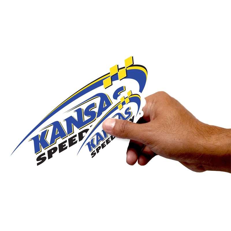 Kansas Speedway – 5 Logo Minis (Mixed Sizes) – Official NASCAR – Reusable Vinyl Decals