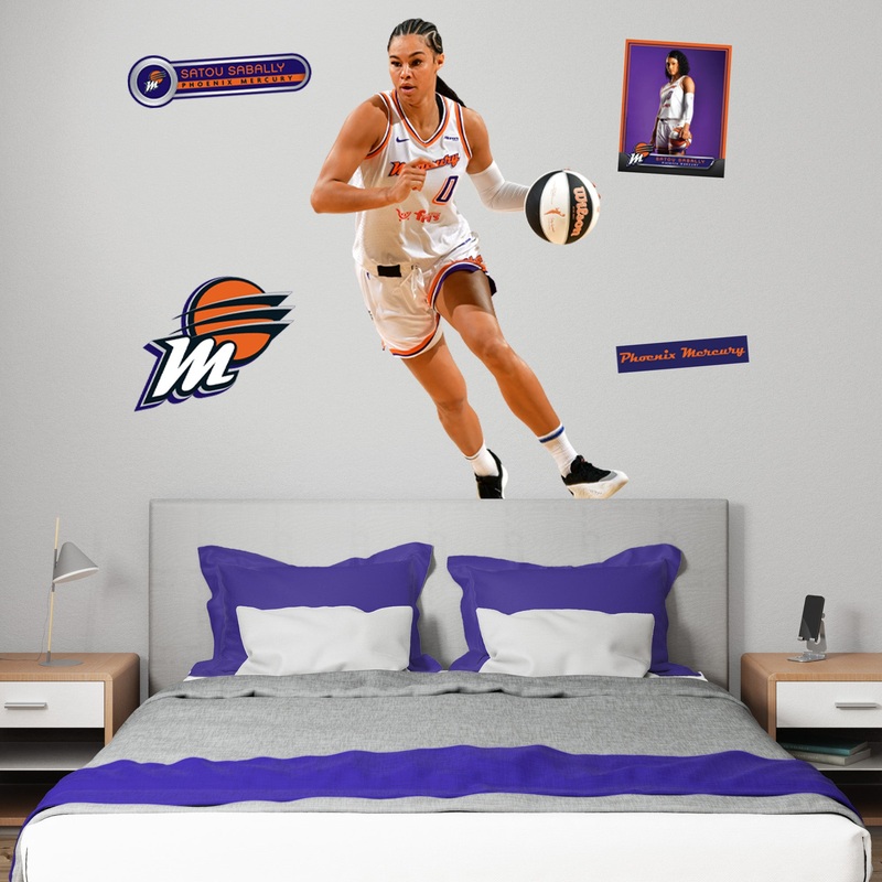 Satou Sabally – RealBig Collection – Official WNBA – Phoenix Mercury – Reusable Vinyl Wall Decals