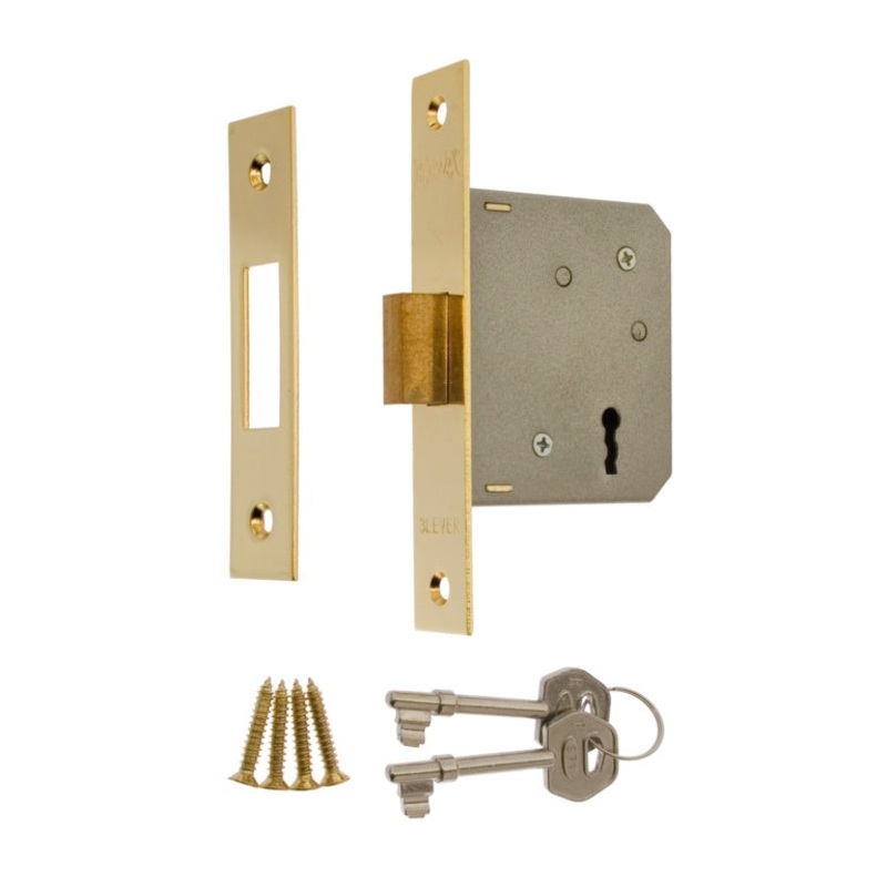 Era 3 Lever Deadlock 3 Brass Effect 76mm