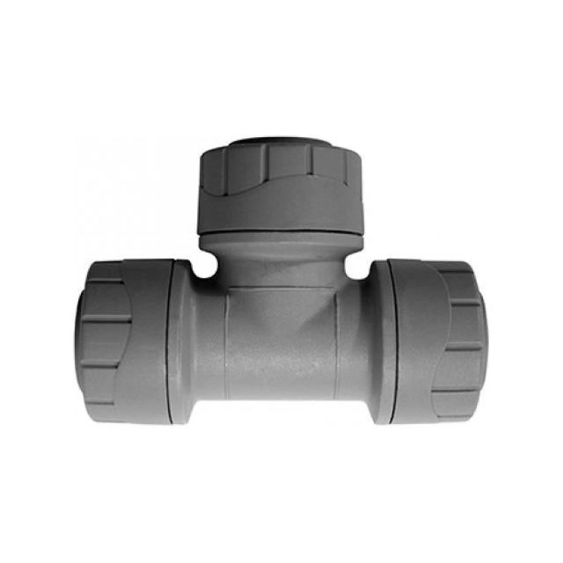 Polyplumb 15mm Equal Tee Grey PPM215