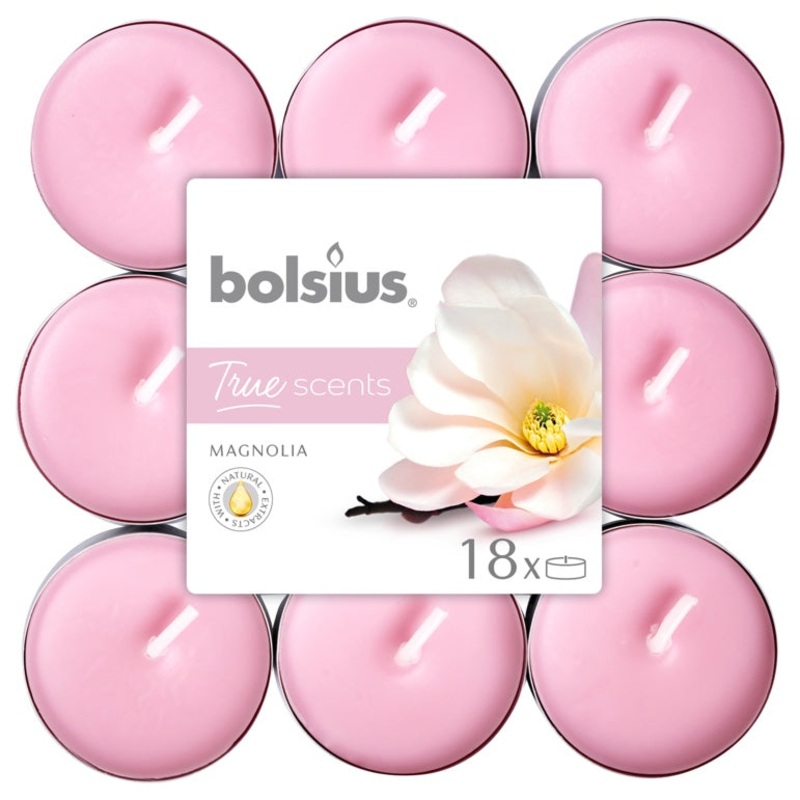 Bolsius 4 Hour Tealights|Magnolia Pack 18