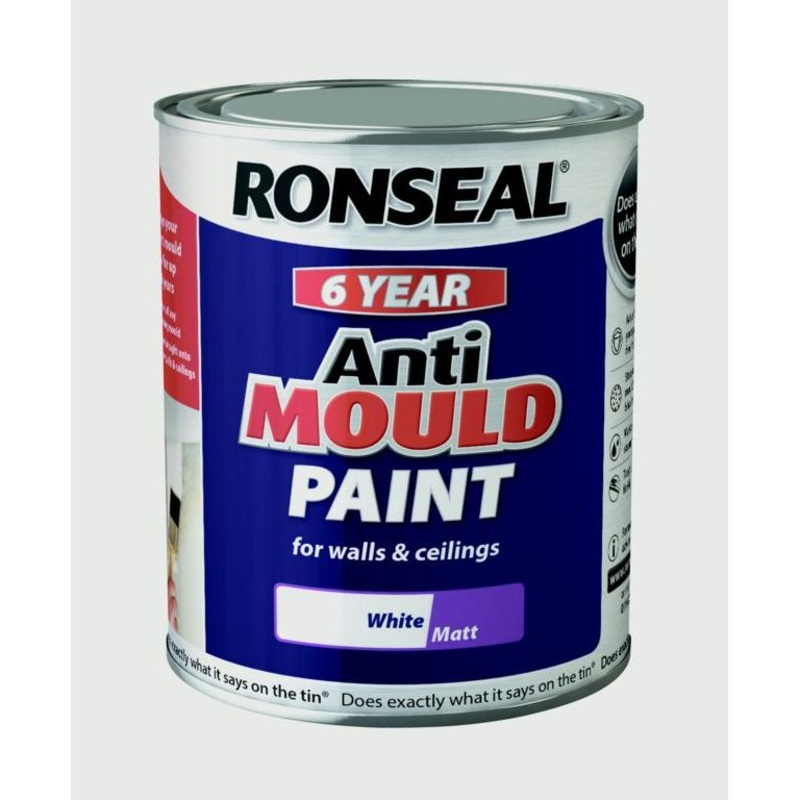 Ronseal 6 Year Anti Mould Paint 750ml